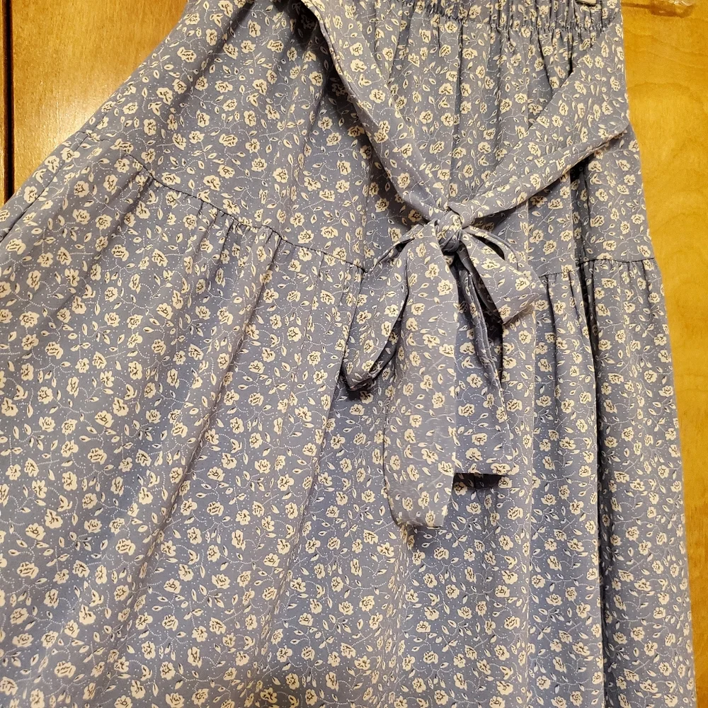 Tiered Peasant Midi Skirt with front tie - EU size 1 - Picture 3 of 5